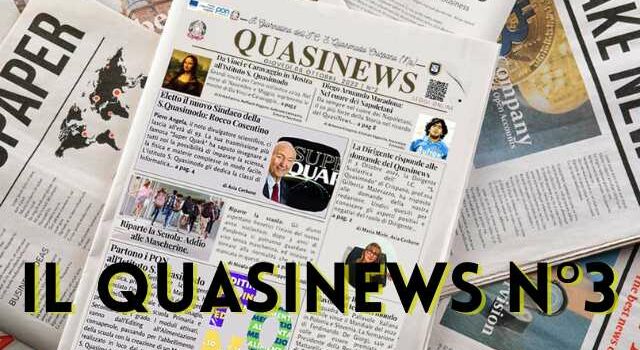 Banner Giornalino Scolastico "Il Quasinews" mese di Maggio