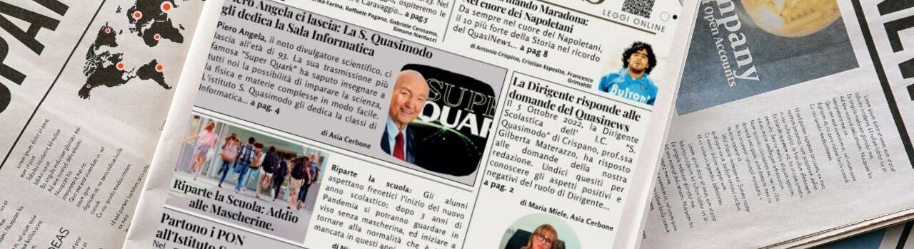 Il Quasinews il giornalino dell'I.C. S. Quasimodo di Crispano Napoli